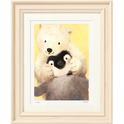 イラスト作家「菜生」アートフレーム〈ぎゅみっ〉ぺん&くま【1569230】