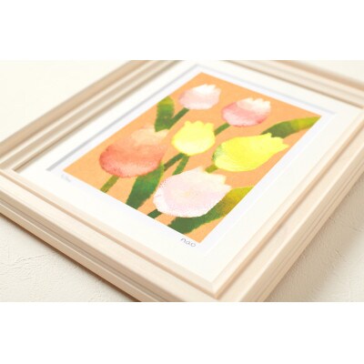 イラスト作家「菜生」アートフレーム〈チューリップF〉花【1675713】