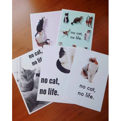 保護猫へのご支援のためのお礼品【保護猫ルームえびす】手作りトートバッグとポストカードセット【1647213】