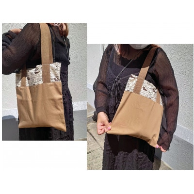 保護猫へのご支援のためのお礼品【保護猫ルームえびす】手作りトートバッグとポストカードセット【1647213】