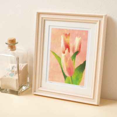 イラスト作家「菜生」アートフレーム〈チューリップB〉花【1675709】