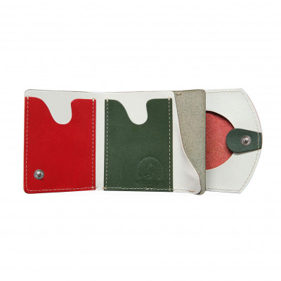 【ちゃんと地球に還る革】クアトロガッツ ミニ財布 小さいふ。ペケーニョ トマト 栃木レザー【1270381】