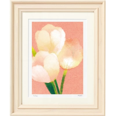 イラスト作家「菜生」アートフレーム〈チューリップA〉花【1675708】