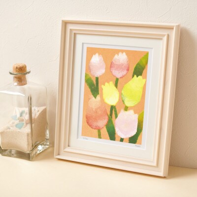 イラスト作家「菜生」アートフレーム〈チューリップF〉花【1675713】