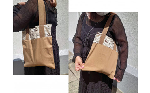 保護猫へのご支援のためのお礼品【保護猫ルームえびす】手作りトートバッグとポストカードセット【1647213】