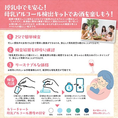 母乳アルコール検出キット　3箱セット【1533585】