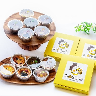 茨木市発!なめらかバスクチーズケーキカップ　12個セット(6種類×2個)【配送不可地域：離島】【1436444】