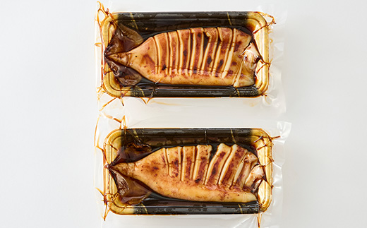 【直火焼き魚】肉厚するめいか照焼 2杯入 加熱済【配送不可地域：離島】【1700243】