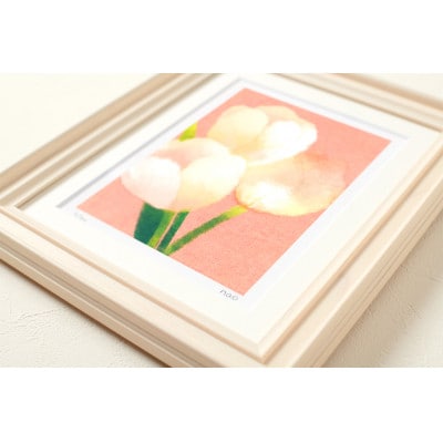 イラスト作家「菜生」アートフレーム〈チューリップA〉花【1675708】