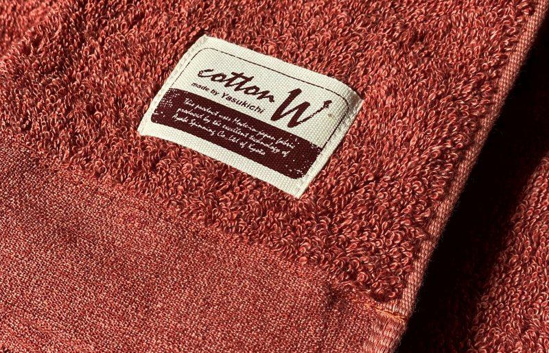 コットンＷ バスタオル 2枚（レッドブラウン）【泉州こだわりタオル】【泉州タオル 国産 吸水 普段使い 無地 シンプル 日用品 家族 ファミリー】