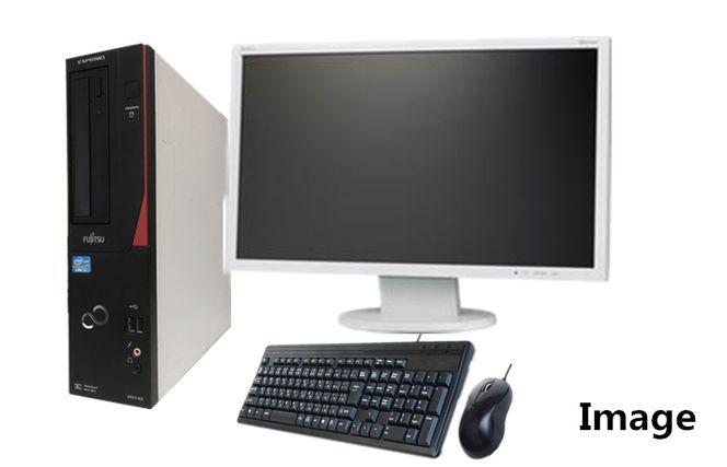 富士通製再生デスクトップパソコン Win10 液晶モニター付（４GB） 099H1002