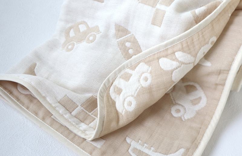 【babybear】泉州南部織 6重ガーゼハーフケット（ベージュ）