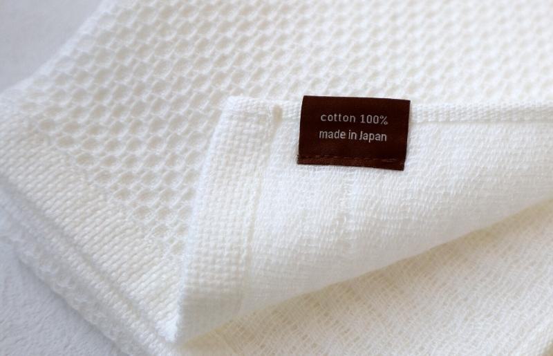 【ソフトハニカム】泉州南部織 バスタオル3枚セット（ホワイト）+ソフトハニカム織ハーフハンカチ1枚