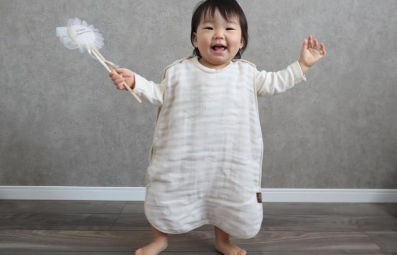 【eclat bebe】泉州南部織 4重ガーゼ スリーパー（PiGy）＜スピード発送＞