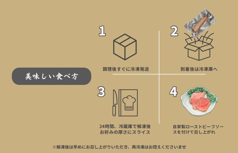 創業1993年のステーキ店が仕込んだ特選和牛ローストビーフ300g 099H1703