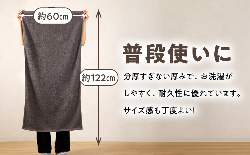 ナチュレル 泉州バスタオル４枚（グレー系）限定セット G1536