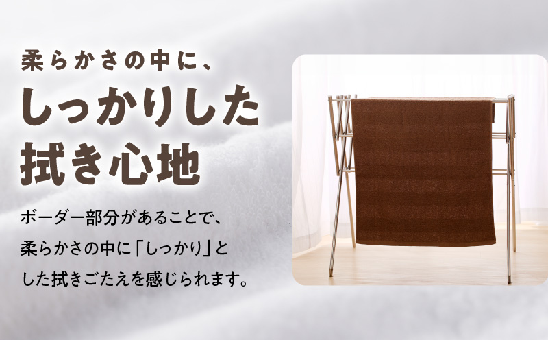 【TVで紹介！】ナチュレル 贅沢バスタオル 4枚（ブラウン系）【泉州タオル 国産 吸水 普段使い 無地 シンプル 日用品 家族 ファミリー】