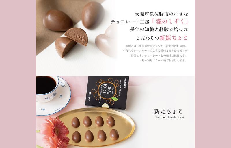 【スピード発送】新姫(にいひめ)チョコレート 2箱セット  瀧のしずく