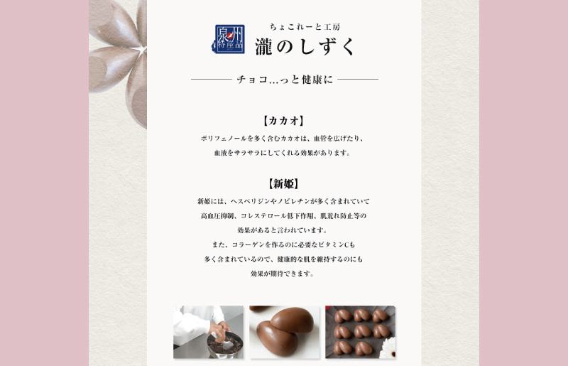 【スピード発送】新姫(にいひめ)チョコレート 2箱セット  瀧のしずく