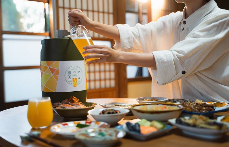 【ビールの縁側】KIX BEER 樽生ヴァイツェン ３リットル（専用ポンプ付き）【クラフトビール ビール お酒 地ビール びーる 泉佐野ブルーイング】
