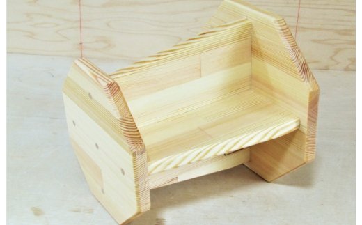 手作り木製 正座用補助椅子25cm 099H2088