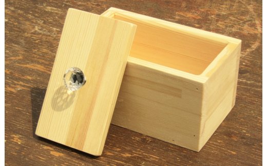 手作り木製マスクストッカー「ナチュラル」クリスタルノブ仕様