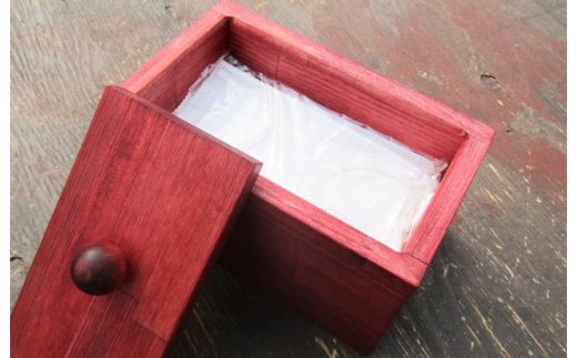 手作り木製 マスクストッカー（マホガニー）