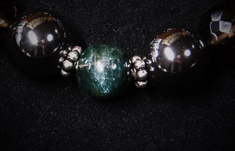 天然石ブレスレット 「戦う戦士たちへ」ブラック