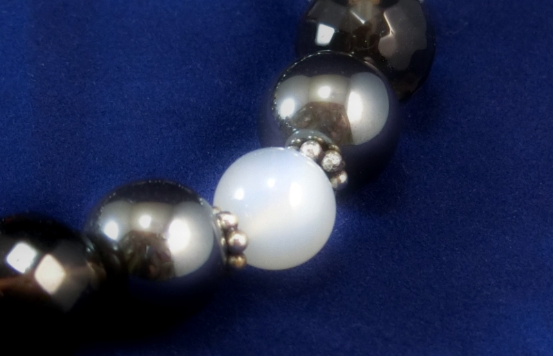 天然石ブレスレット 「戦う戦士たちへ」ブラック