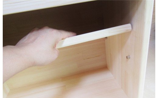 手作り木製 ままごとキッチン 棚の着いたＫＨＭＣ 　素材色バージョン 099H2108