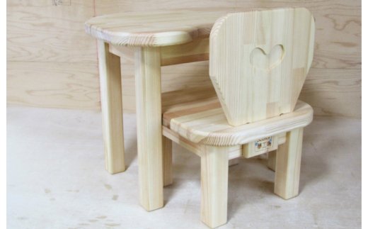 手作り木製 お子様用 机・いすセットVer.2 Mサイズ 099H2113