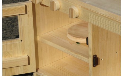 手作り木製「棚付」ままごとキッチンＤＨＫＲ 099H2122