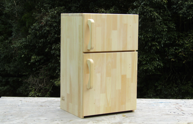 手作り木製 収納メインの中型冷蔵庫 099H2147