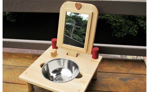 手作り木製ミニドレッサー&はみがきトレーニング