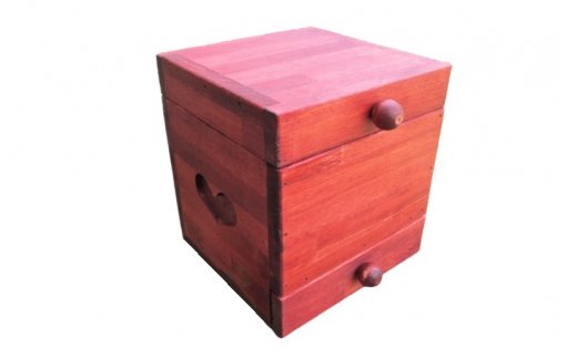 手作り木製 メイクボックス 099H2194