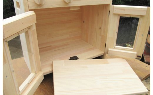 手作り木製 ままごとキッチン KHM-S 素材色バージョン 099H2198