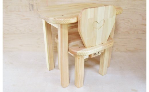手作り木製 お子様用 机・いすセットVer.2 Lサイズ 099H2199