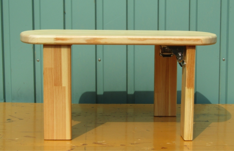 手作り木製 四角ちゃぶ台 脚折れ金具仕様