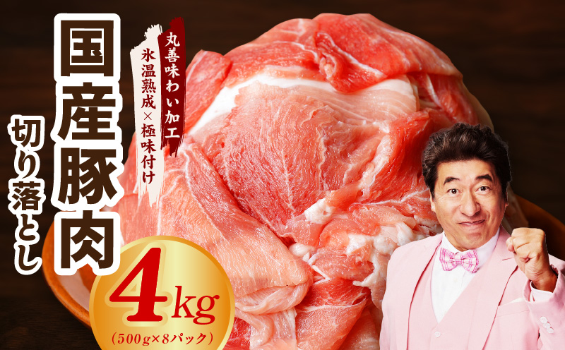 【氷温熟成×極味付け】国産 豚肉 切り落とし 4kg（500g×8） mrz0013