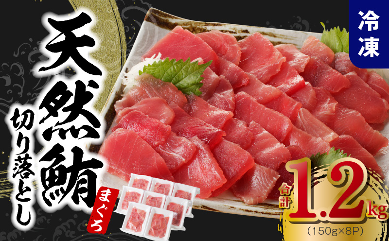 【家計応援】天然まぐろ 切り落とし 合計 1.2kg 小分け 150g×8P【訳あり サイズ不揃い 刺身 海鮮丼 鮪 まぐろ マグロ ユッケ 海鮮 ネギトロ 小分け ファミリー向け】 099H2461