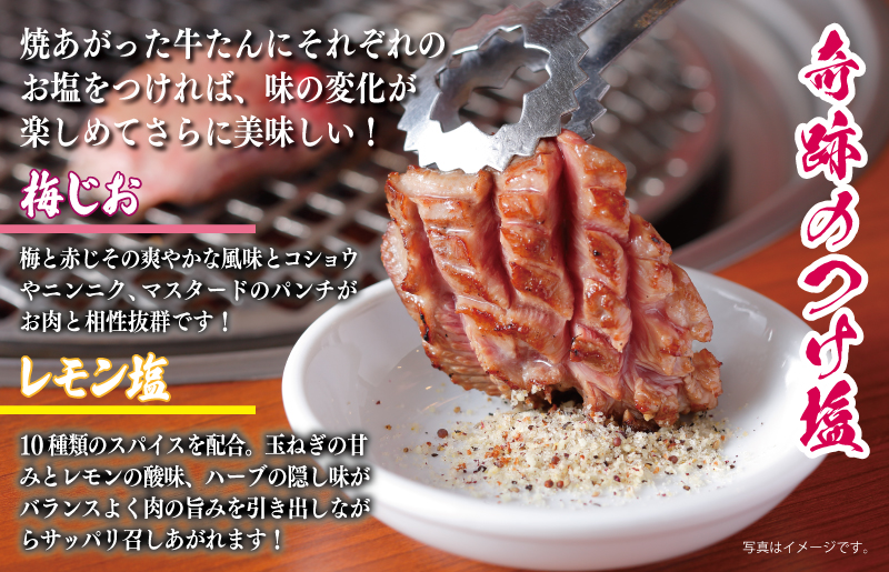 【スピード発送】焼き肉専門店の梅じお＆レモン塩 各90g×3本 合計6本 食べ比べセット 010B1308