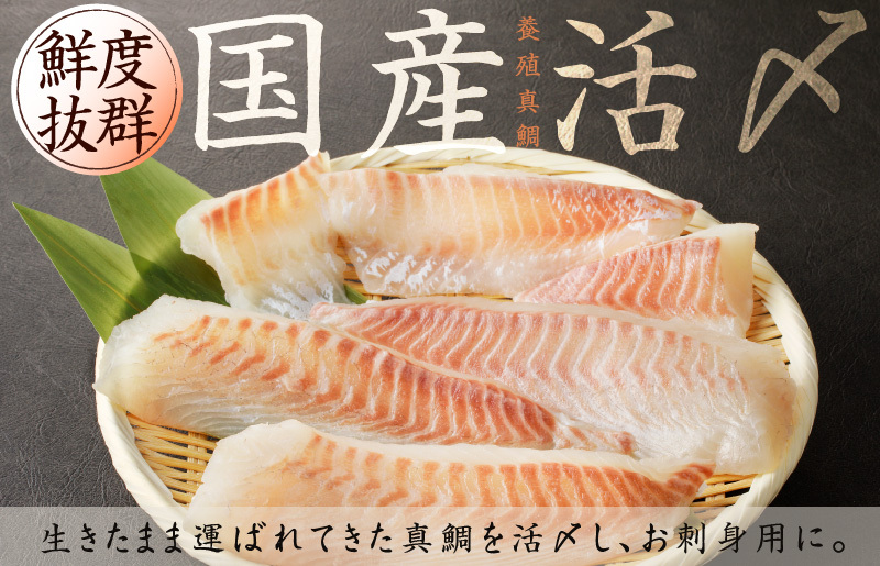 【高評価】国産真鯛 お刺身用 450g【養殖 3パック 小分け 訳あり 規格外 刺身 海鮮丼 人気 オススメ 冷凍】