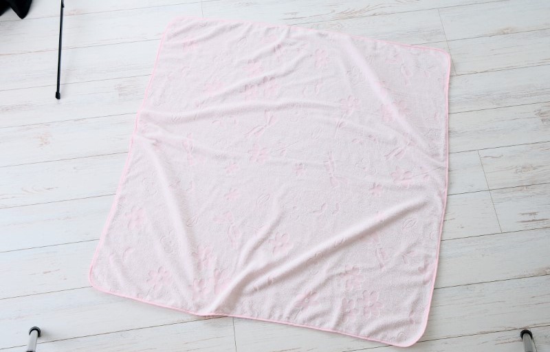 【高島屋選定品】泉州タオル おくるみ２枚（ピンク＆オレンジ）【タオル 国産 シンプル 日用品 ベビー】