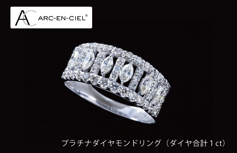 【高島屋選定品】プラチナダイヤモンドリング（ダイヤ合計 １ct）65N0053 TUC0005