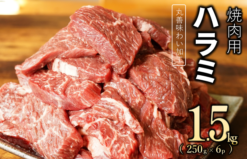 【丸善味わい加工】牛肉 ハラミ 1.5kg（250g×6） 099H2443