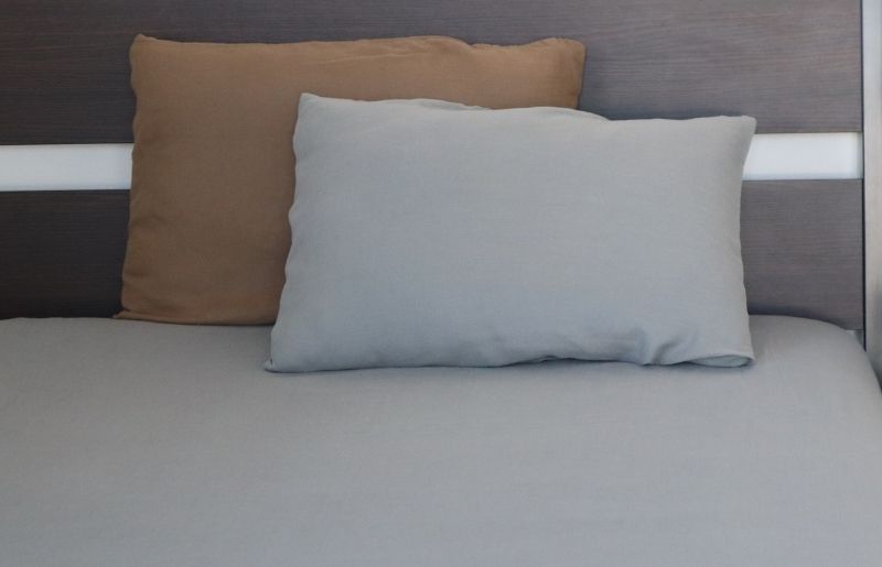 【tissu de coton/ダブルガーゼ】泉州南部織 シングルフラットシーツ 1枚（グレー）