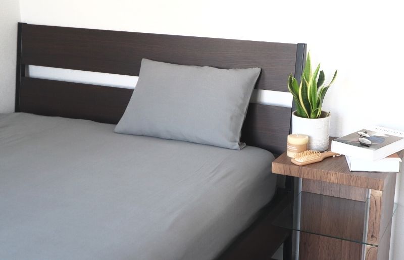 【tissu de coton/ダブルガーゼ】泉州南部織 ピローケース 1枚（グレー）＜スピード発送＞