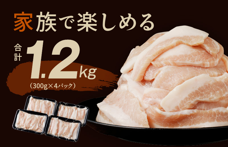 豚トロ 焼肉用 1.2kg 秘伝の塩だれ漬け 小分け 300g×4パック 010B1514