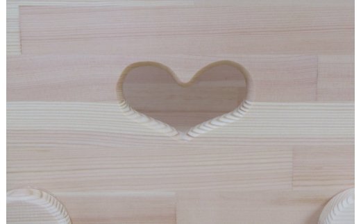 手作り木製 手押し車 片面透かし2型