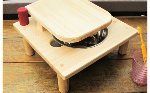 手作り木製ミニドレッサー&はみがきトレーニング